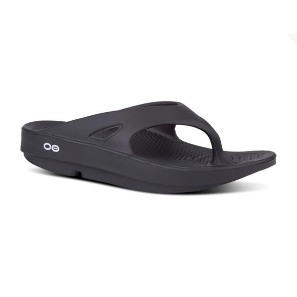 Oofos Shoes - OOFOS WOMEN'S OORIGINAL SANDAL - BLACK US 10, EU 41